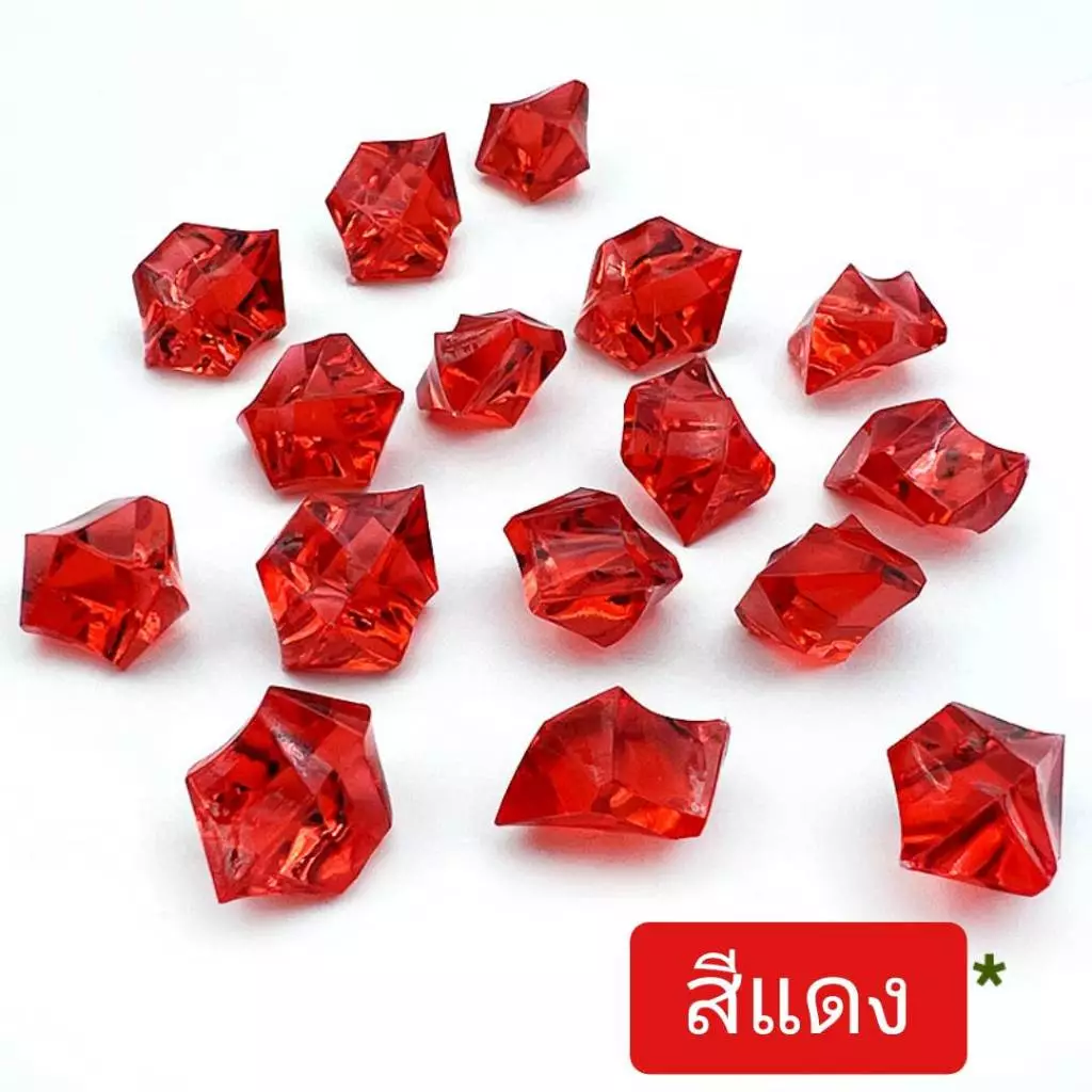 หิน คริสตัลใส คริสตัลสี  เม็ด ตกเเต่งตู้ปลา สีฟ้าคราม สีชมพู รวมสี ตกแต่งบ้าน อุปกรณ์ตกแต่งตู้ปลา งานศิลปะ thumbnail 8