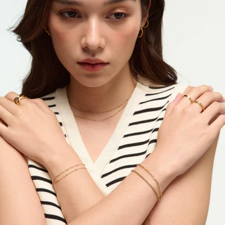 Bemet bead necklace สร้อคอสแตนเลส