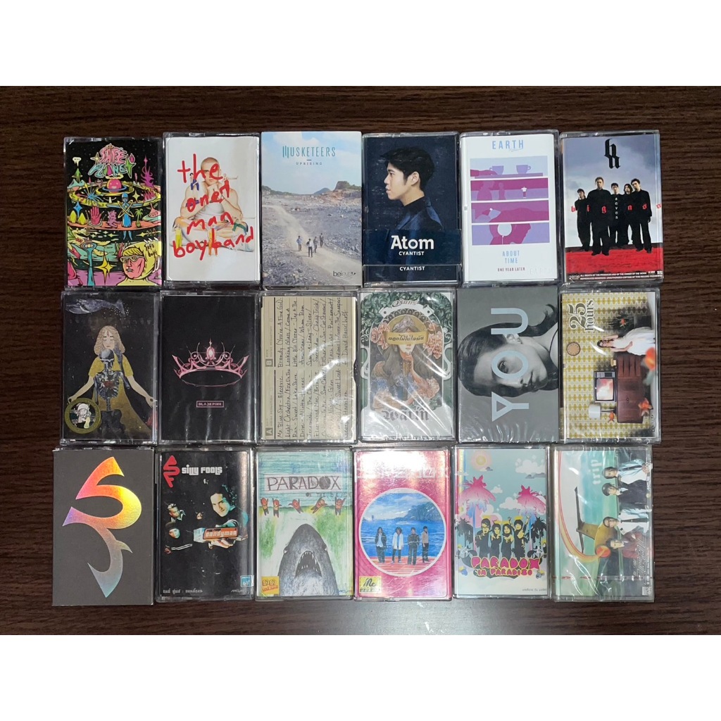 เทปเพลงไทย สากล เทปคาสเซ็ท cassette tape: Safeplanet, Lauv, อะตอม ชนกันต์, Paradox, The Yers, Silly 