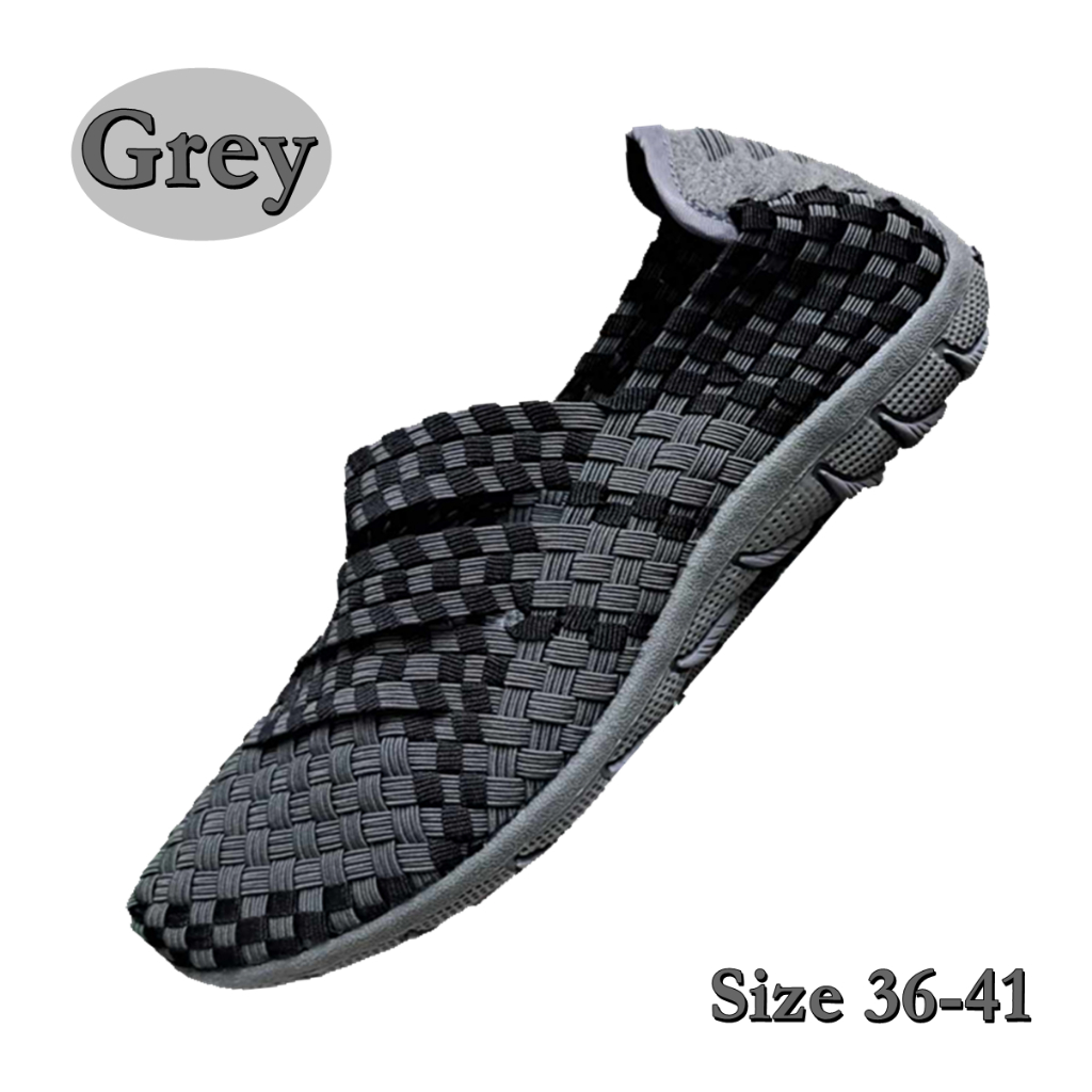 รองเท้าสานยางยืดอิลาสติก สต็อกในไทย ไซส์ 36-41 F750