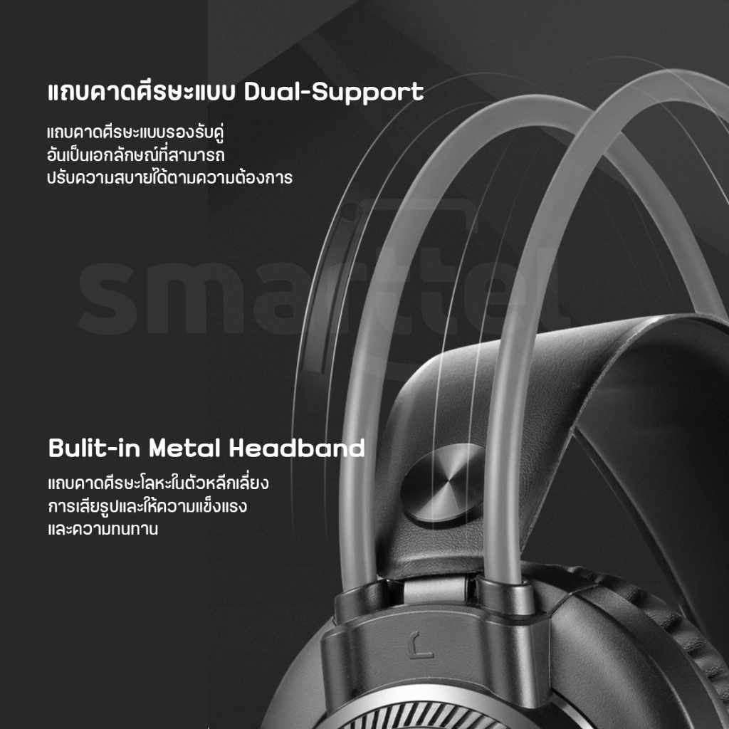 【แท้ 100%】A4TECH FH200U หูฟัง Over-Ear | ตัดเสียงรบกวน | สาย 200cm | น้ำหนักเบา | ประกัน 1 ปี | พร้อมส่งในไทย