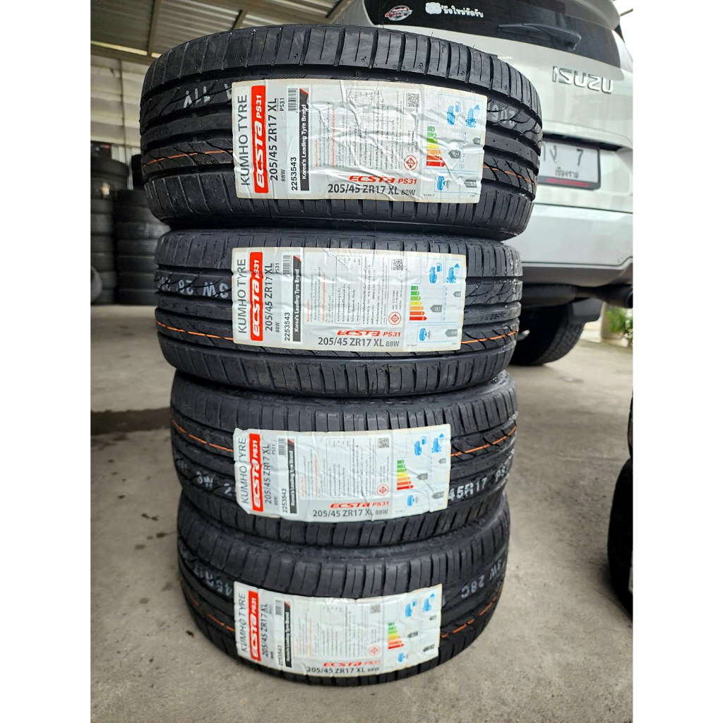 🔴 ยาง "#คัมโฮ" Kumho Ecsta PS31 ยางใหม่ ปี 23 - 225/50R18 ✅ ชุดละ 11,900 บาท ✅