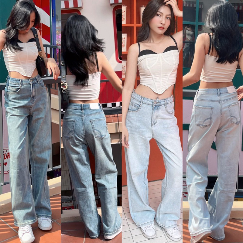 BAVE Jeans กาเกงยีนส์ทรงกระบอก