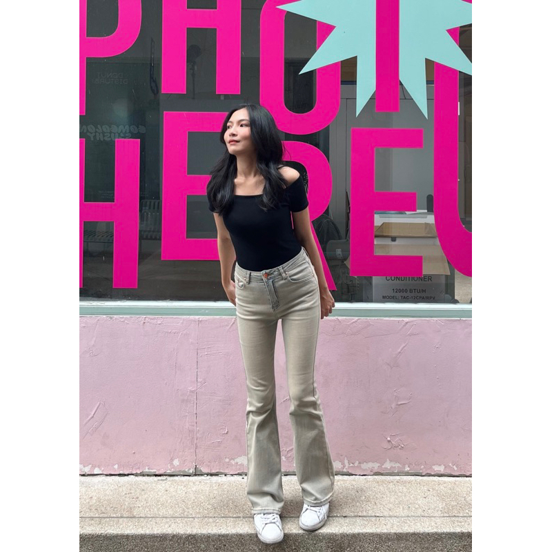 BAVE Jeans กางเกงยีนส์ทรงขาม้า