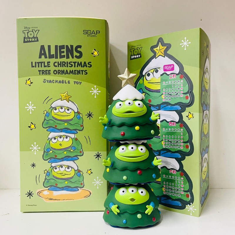 พร้อมส่ง พรี โมเดล ฟิกเกอร์ Green Man Toy Story Disney รุ่น 3ตัวต่อกันเป็นต้นคริสต์มาส ทอยสตอรี่ ดิสนีย์ กรีนแมน