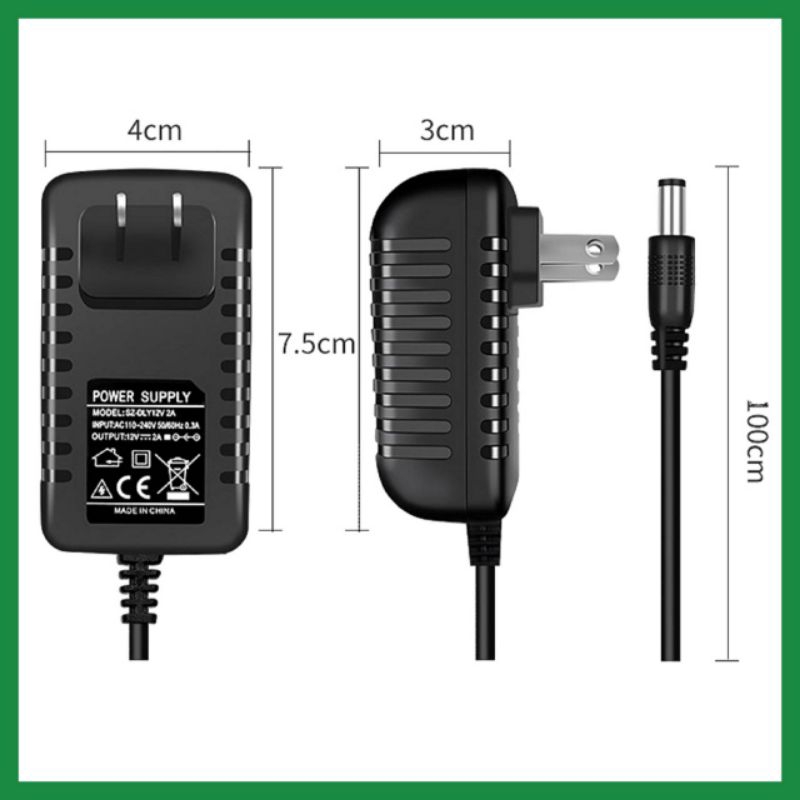 adapter #12V/2A.  อะแดปเตอร์  DC กล้องวงจรปิด/กล่องดิจิตอล