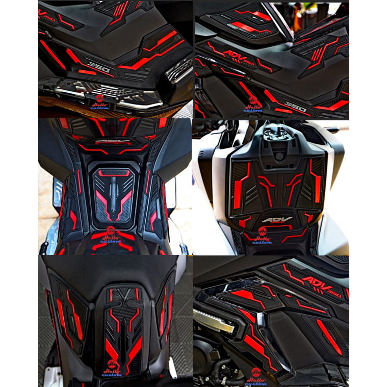 กันรอยซิลิโคนยาง คอมโบเซ็ต 6 รายการ สำหรับ Honda ADV350 ---- ADV 350