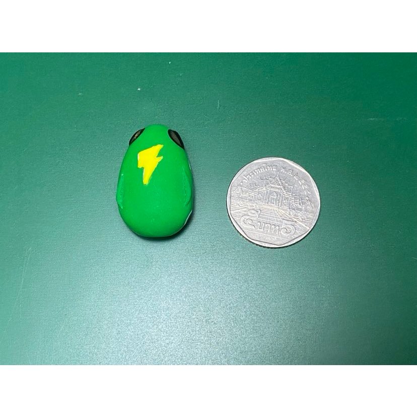 กบยาง 3cm  กบยางตัวเล็ก เหยื่อปลอม ตะขอเบอร์ # 2 BKK มีปุ่มกันสวะ มีร่องเก็บคมเบ็ด ตัวสินค้าไม่มีกล่องนะคับ - รูปที่ 4