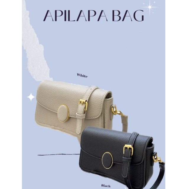 (พร้อมส่ง)APILAPA BAG กระเป๋าสะพายหนังแฟชั่น