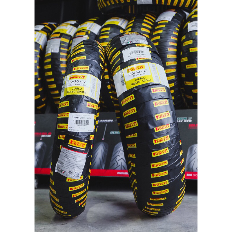 ยาง PIRELLI ROSSO SPORT ใส่ CB150R และรถรุ่นอื่นๆ ไซส์เดิมคู่ละ 4,990฿ (ยางปี 24)