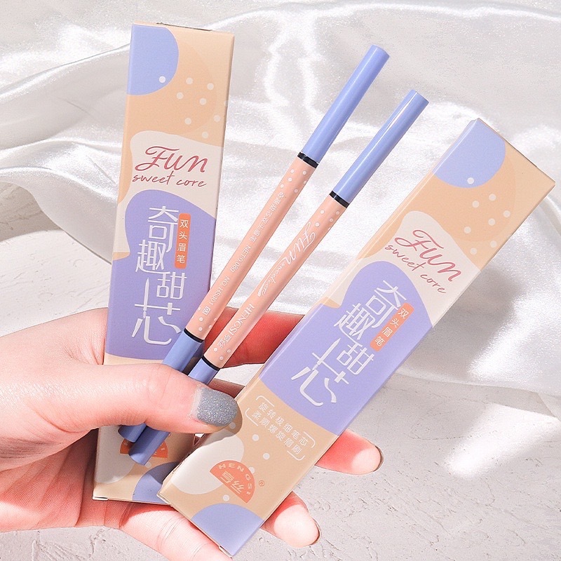 M396 ดินสอเขียนคิ้วหัวเล็กขนาด 1.55มม เนื้อนุ่ม เขียนง่าย เรียงเส้นสวย กันน้ำ ตินทน