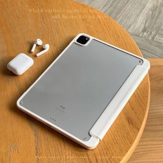 ⚡พร้อมส่ง⚡เคส iPad Air8 Gen11 Pro11 2024 Gen12 Acrylic ช่องเก็บปากกาซ้าย case ipad Gen9 Air6/7 11 13