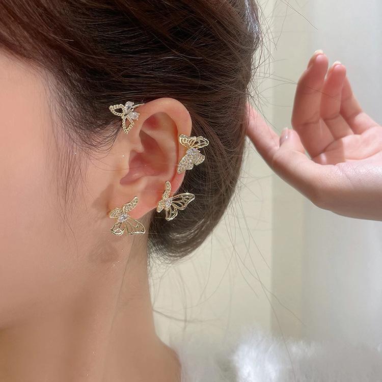 รหัส 04 ต่างหูเอียร์คัพ ต่างหูคล้องหู ต่างหูไม่ต้องเจาะ