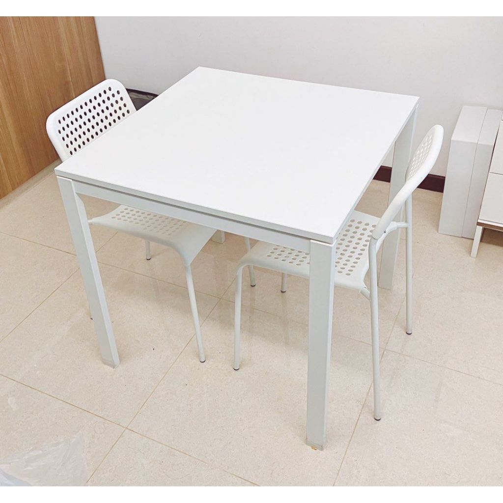 IKEA MELLTORP โต๊ะขาว125x75 75x75ซม