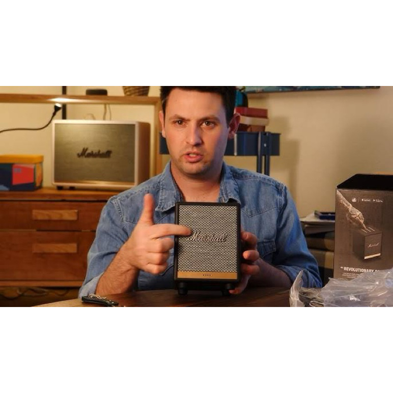 ลำโพงบลูทูธ Marshall UXBRIDGE Black with Amazon Alexa