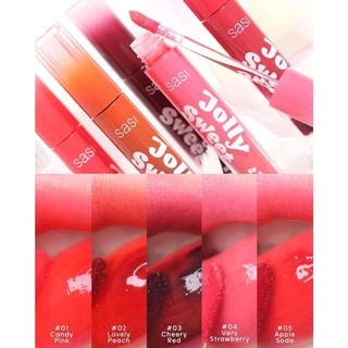 Sasi Jolly Sweet Lip Tint by Srichand ศศิ จอลลี่ สวีท ลิปทินท์ไม่ติดแมส ลิปทินท์เนื้อบางเบาสีสันสวยสดใส ใช้ทาริมฝีปาก
