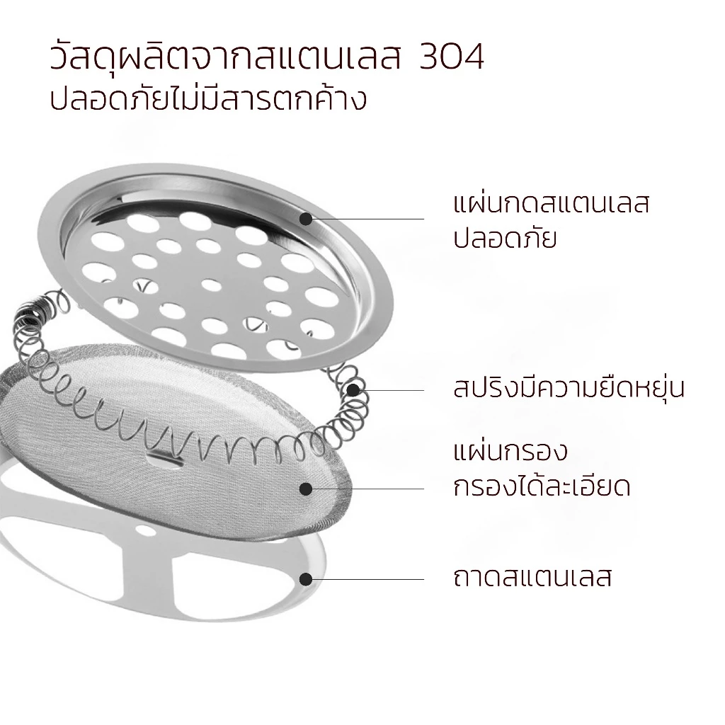 Alechaung เหยือกชงกาแฟสด กาชงกาแฟแบบกด ที่ชงกาแฟ French Press 350/600/800/1000ml ชงกาแฟ ชงชาได้ thumbnail 7