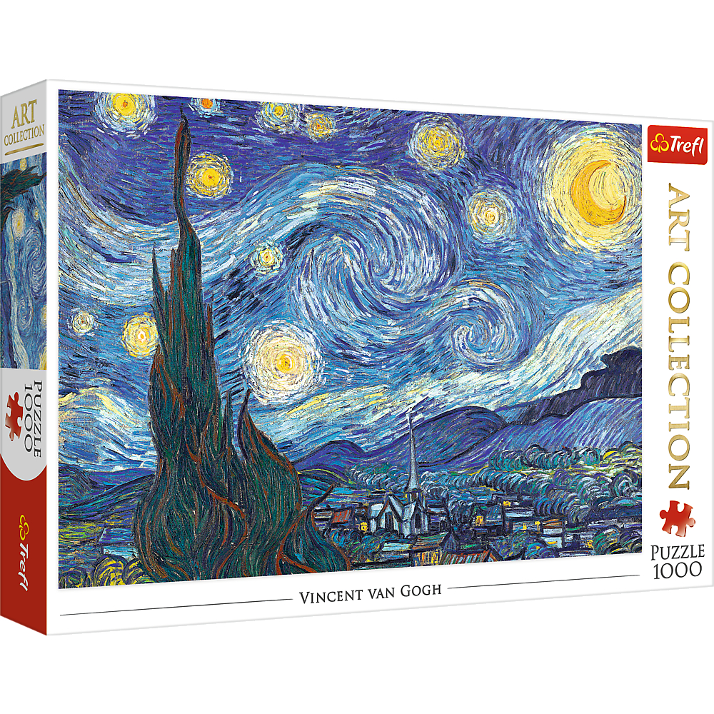 TREFL Jigsaw จิ๊กซอว์ จำนวน 1000 ชิ้น รุ่น The Starry Night (68.3x48 cm.) นำเข้าจากยุโรป คุณภาพสูง พร้อมส่ง