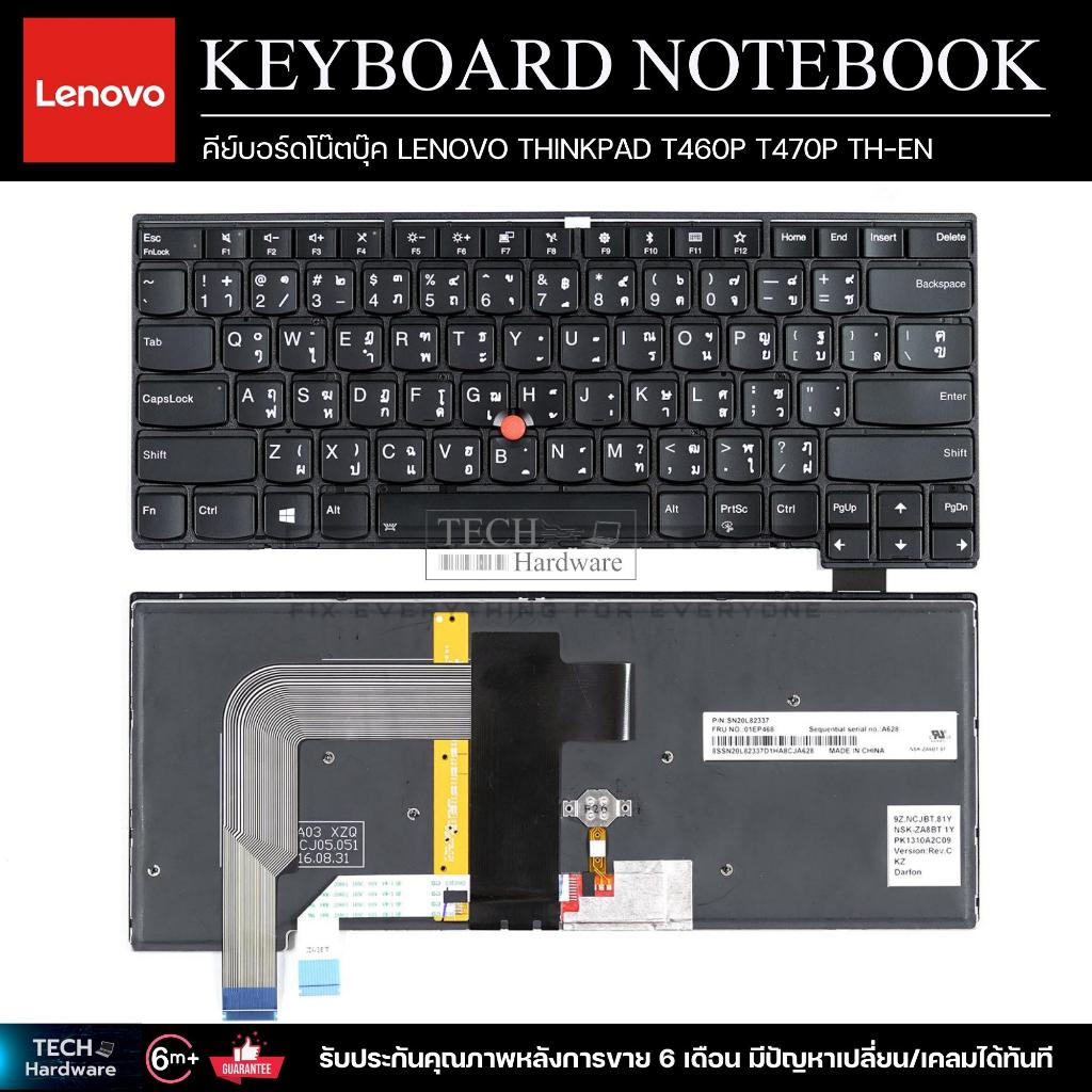 คีย์บอร์ดโน๊ตบุ๊ค KEYBOARD LENOVO  THINKPAD T460P T470P  TH-EN