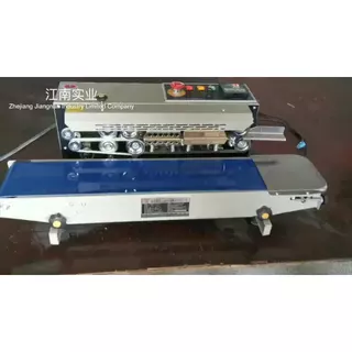 เครื่องซีลสายพาน FR900มีพิมพ์วันที่ EXP,MFG,LOT เครื่องซีลถุงเเละซองอัตโนมัติFR900 เครื่องซีลสายพาน
