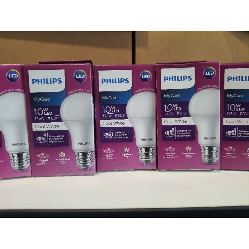 หลอดไฟ LED 10 วัตต์ Cool Daylight , Cool White ,Warm White "PHILIPS" รุ่น LEDBULB 10W E27