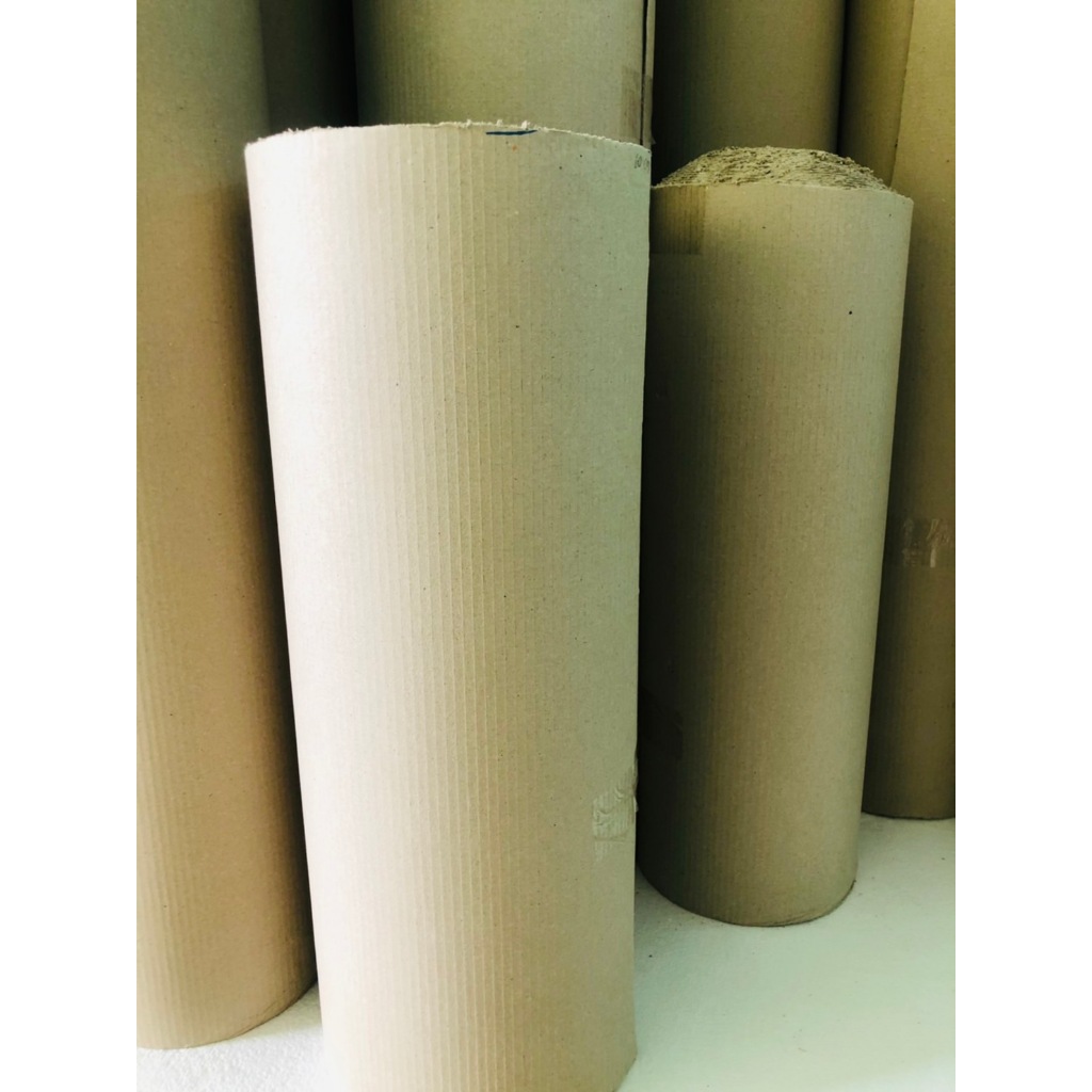 กระดาษลูกฟูก 2 ชั้น Corrugated Paper หน้ากว้าง 60cm x ยาว 10m ราคา 120 บาท/ม้วน *สั่งได้ 4 ม้วน/1 ออเดอร์/ข้อจำกัดขนส่ง