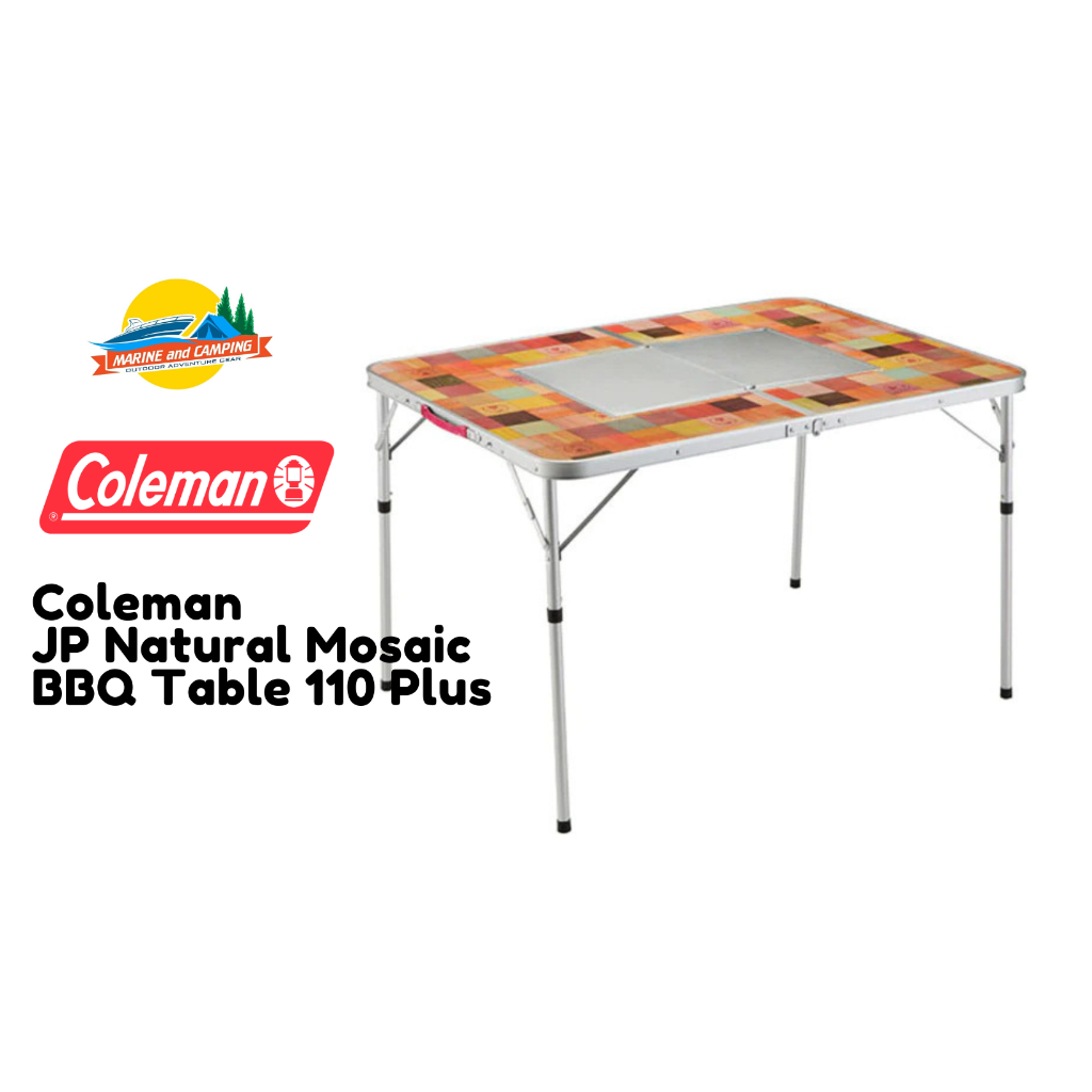 Coleman JP Natural Mosaic BBQ Table 110 Plus