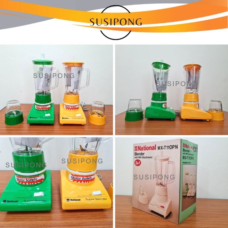 National เครื่องปั่น เนชั่นแนล พร้อมโถแก้ว 2in1 | รุ่น MX-110PN (Blender with Mill attachment) - รูปที่ 2