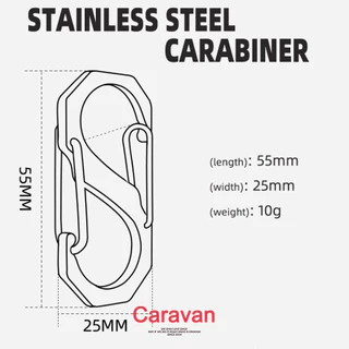 Caravan Crew Metal Clasps Key Chain Ring Holder Outdoor Camping Snap Buckles