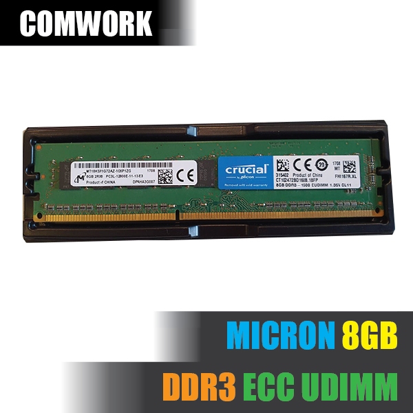 แรม MICRON 8GB DDR3 ECC UDIMM UNBUFFERED SERVER RAM MEMORY PC3 X58 X79 X99 115X WORKSTATION SERVER D