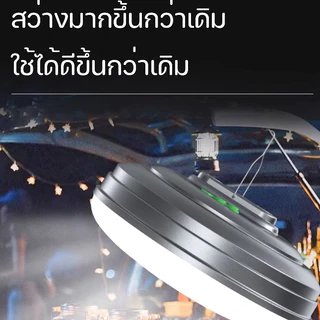 ไฟเต็นท์ ไฟแคมป์ปิ้ง 800W หลอดไฟ LED ชาร์จได้ led พกพาง่าย ตั้งแคมป์ ทนทาน สามารถปรับได้3 โหมด แสงสีขาวแสงสีเหลืองแสงที่