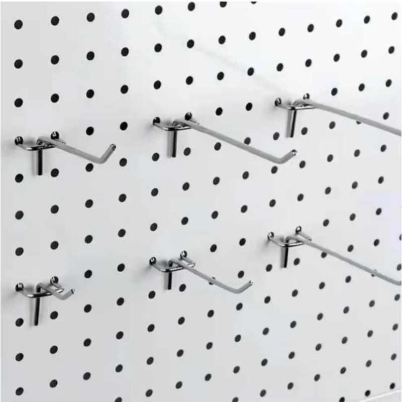 แผ่นผนังรู Pegboard เหล็ก 1.2x1.2 ม. หนา ~1.2 มม. (ไม่รวมลวดแขวน)