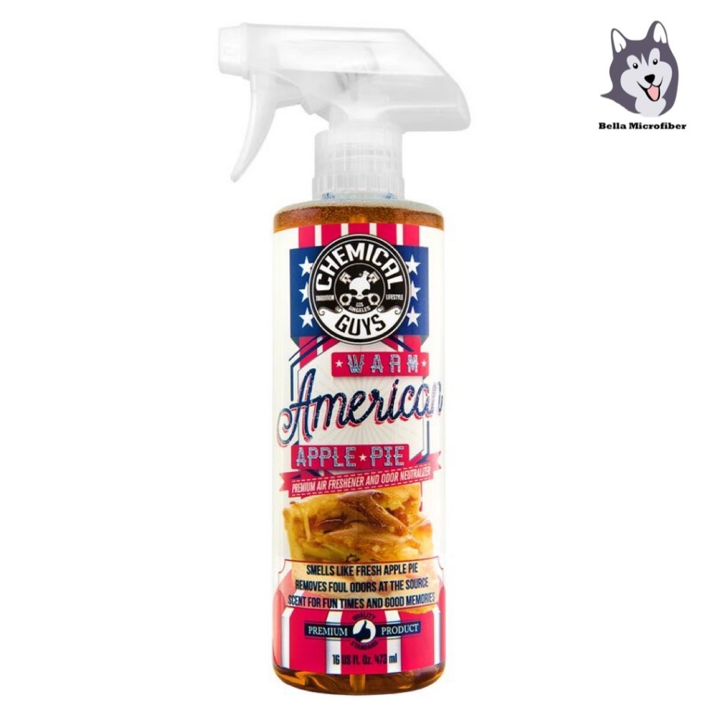 Chemical Guys Warm American Apple Pie Premium Air Freshener & Odor Eliminator แบบแบ่งขายและขวดจริง
