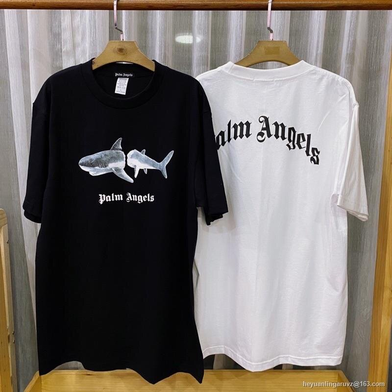 เสื้อยืด Palm Angels ลายปลา ฉลาม