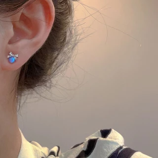 earika.earrings - baby bow collection คอลเล็คชั่นต่างหูเบบี้โบว์ ก้านเงินแท้ชุบทองคำขาว เหมาะสำหรับคนแพ้ง่าย