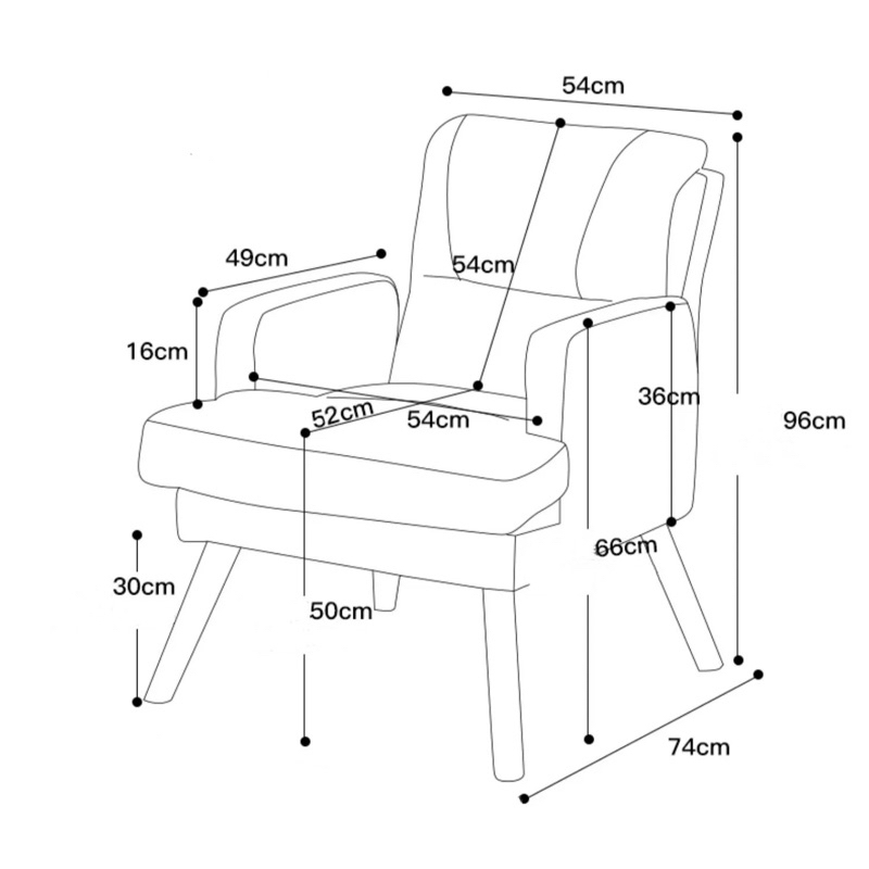 arm chair เก้าอี้โซฟาญี่ปุ่น เก้าอี้โซฟาปรับระดับได้ รูปที่ 8