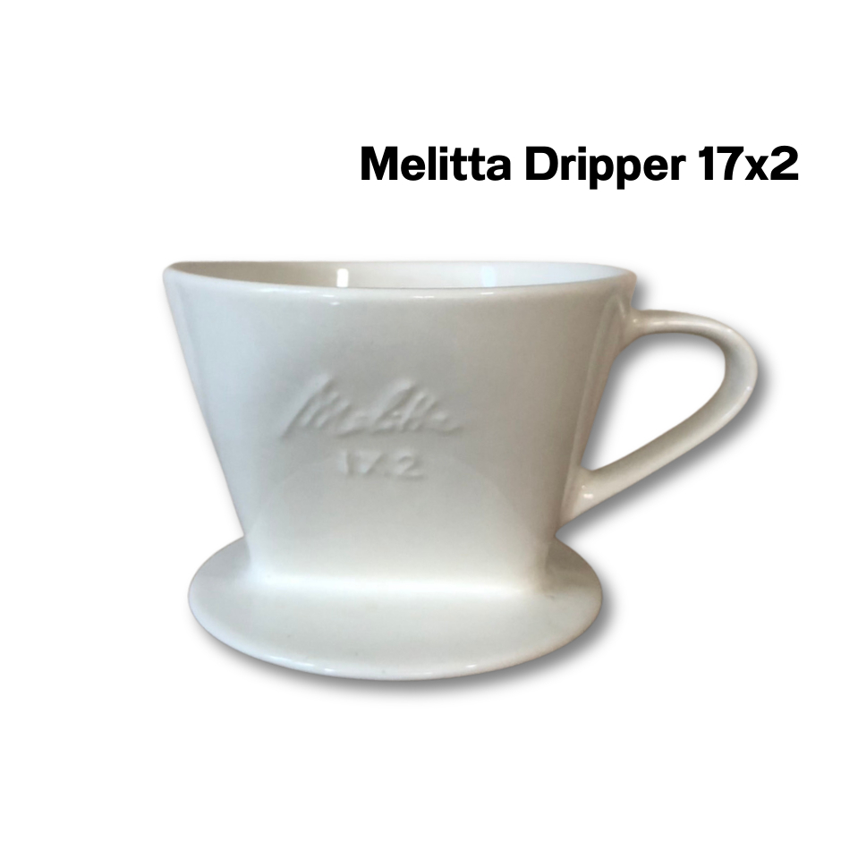 Melitta Dripper 1x2 เซรามิคสีขาว 1 รู Porcelian Dripper 1 hole