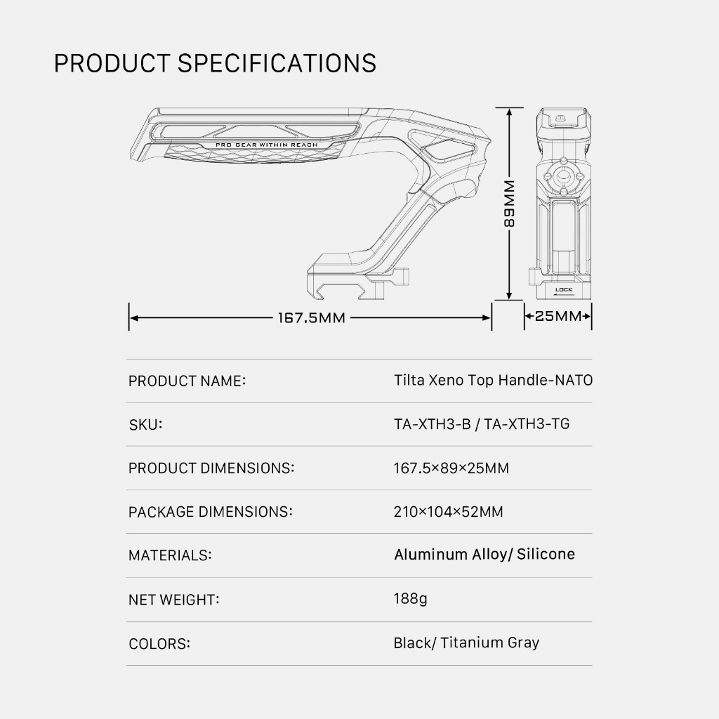 TILTA XENO Top Handle (NATO) รูปที่ 6