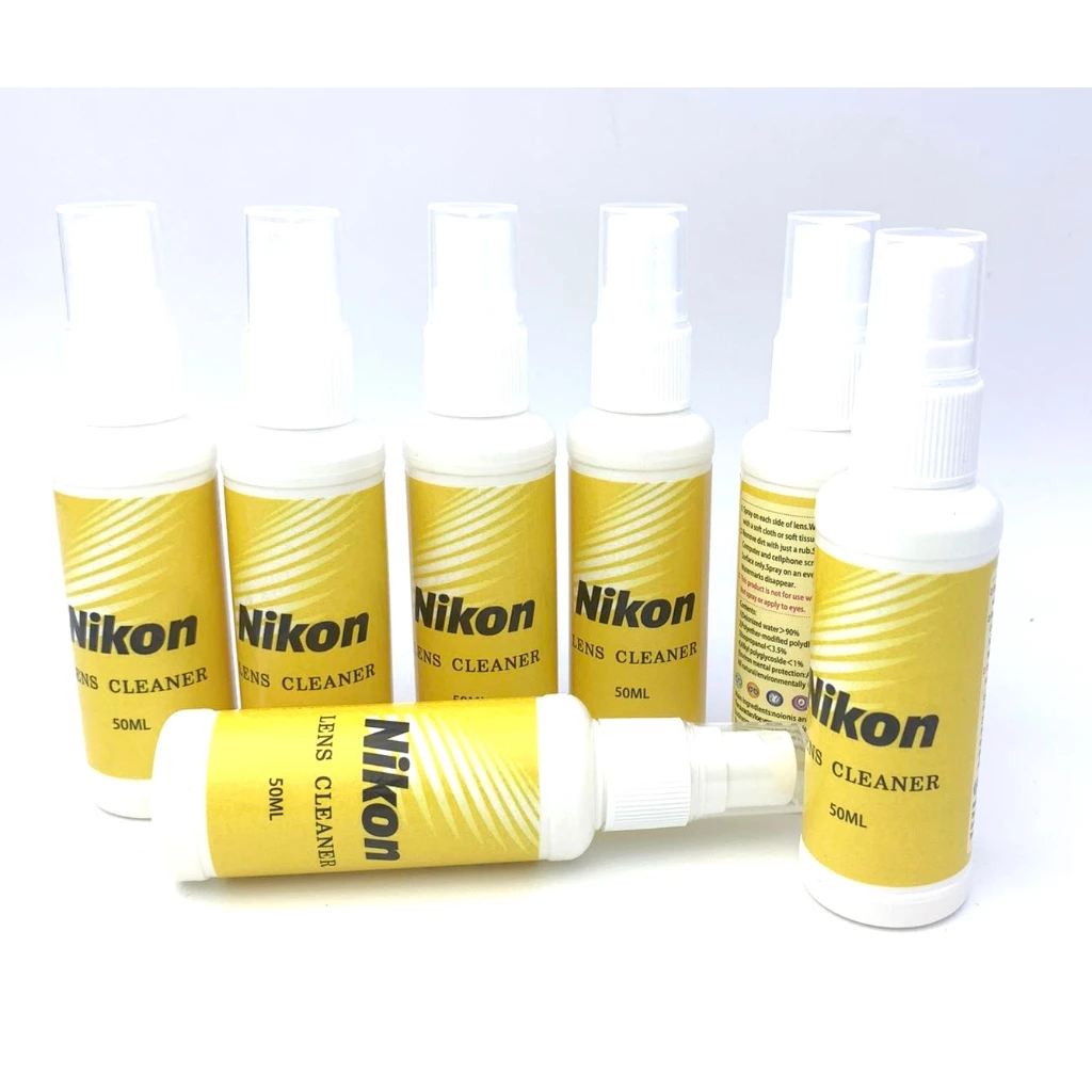 Nikon น้ำยาทำความสะอาดเลนส์ น้ำยาเช็ดแว่น ขนาด 50ml. น้ำยาอเนกประสงค์ เช็ดโทรศัพท์ มือถือ กระจก