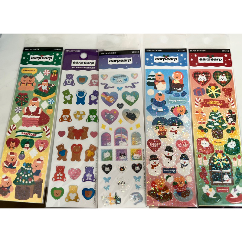 ‼️ON SALE‼️ พร้อมส่ง📌 Sticker  ลายหมี Brand Earpearp🇰🇷💖