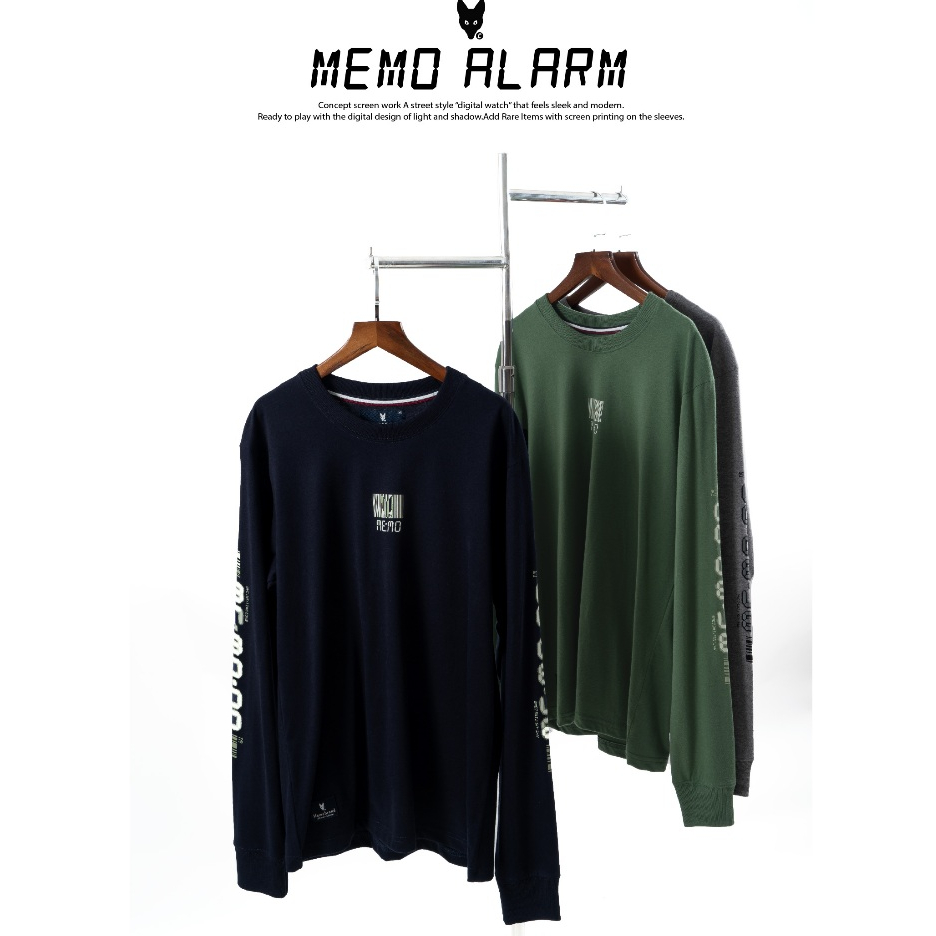 AEIOU แขนยาว Memo Supersoft Premium สกรีน รุ่น Memo Alarm สินค้าลิขสิทธิ์แท้