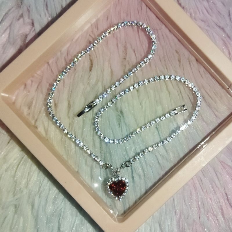 สร้อยคอพร้อมจี้เพชรCz AAA+