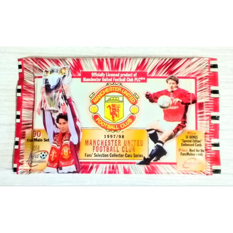 (Sealed Pack) ซองสุ่มการ์ดฟุตบอล ทีมแมนเชสเตอร์ ยูไนเต็ด FUTERA FANS SELECTION 1997/98 MANCHESTER UNITED SOCCER CARD – โปรปัง