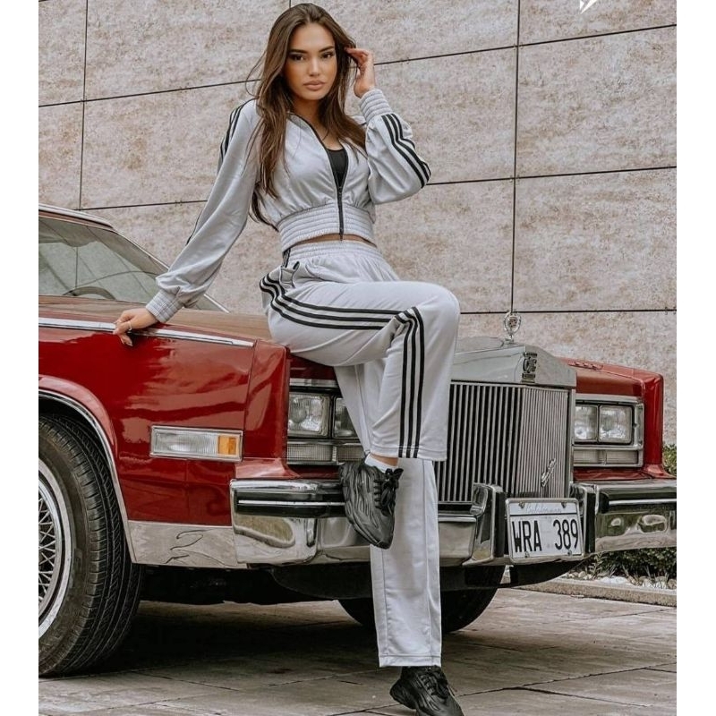 Adidas Track Jacket / กางเกงสี Silver