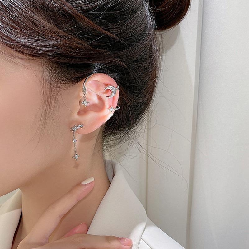 รหัส 06 ต่างหูเอียร์คัพ ต่างหูคล้องหู ต่างหูไม่ต้องเจาะ