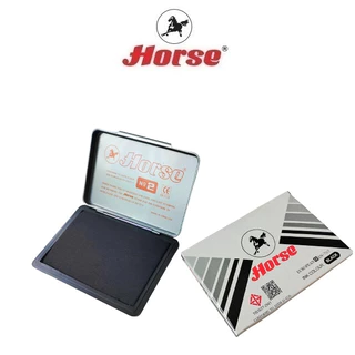 HORSE ตราม้า แท่นประทับ (เบอร์ 2) 7X11ซม. - หลากสี จำนวน 1 อัน