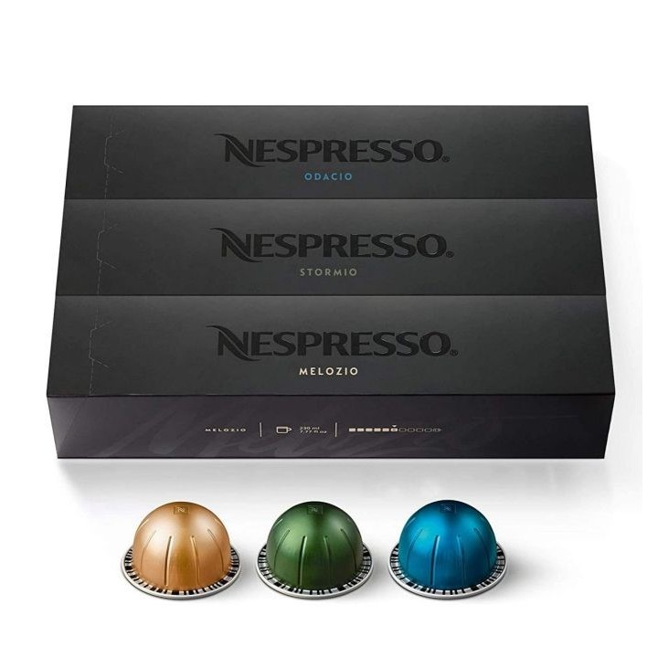 NESPRESSO Vertuo (MELOZIO/STORMIO/ODACIO) Coffee 30Capsule เนสเพรสโซ เวอทัว วาไรตี้ กาแฟคั่วบดแคปซูล