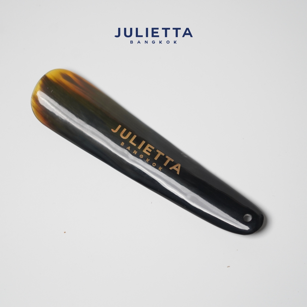 JULIETTA – Premium Shoehorn ผลิตจากเขาสัตว์แท้ 100% Hand Crafted Made with Genuine Horns  ช้อนรองเท้า สีเขาสัตว ธรรมชาติ