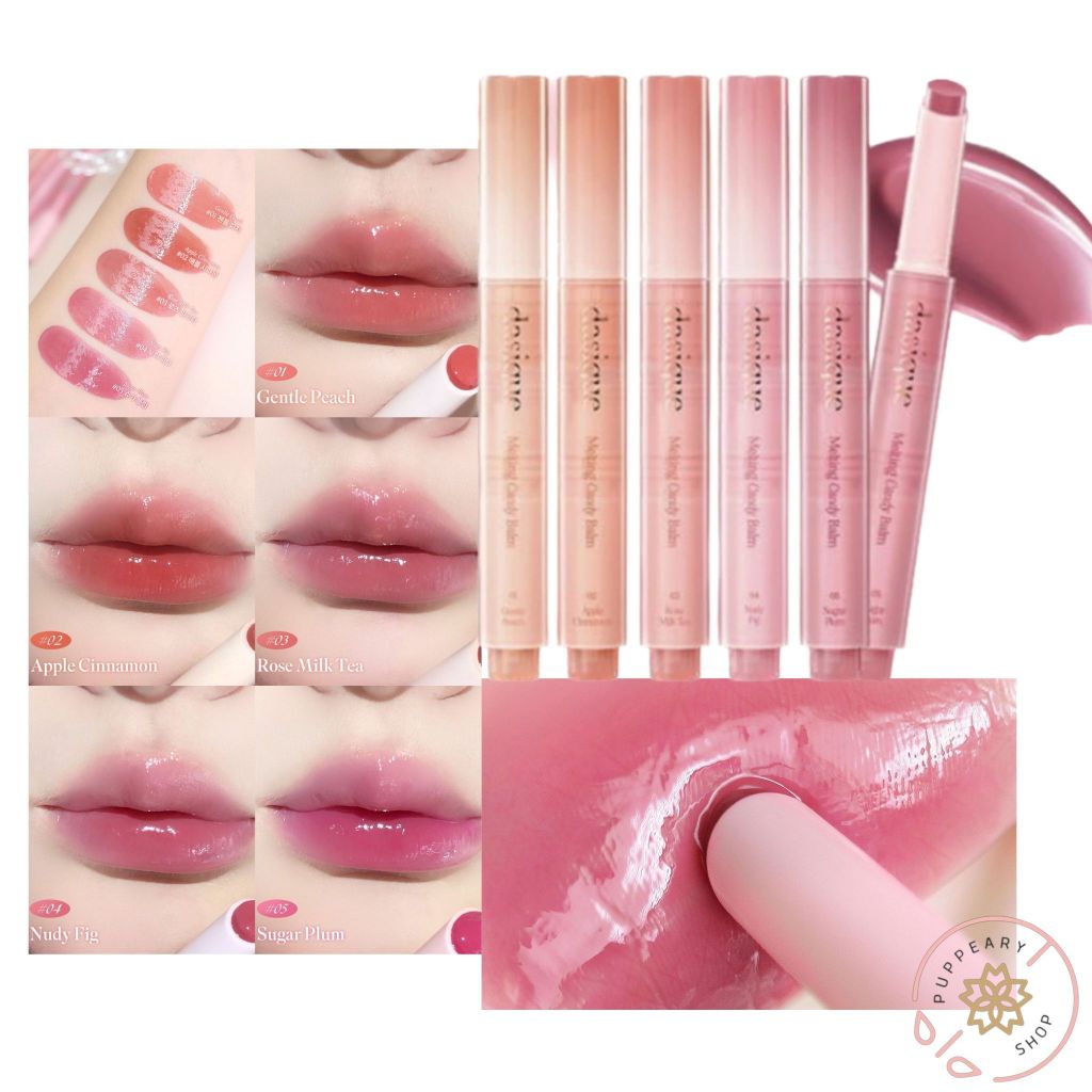 ( แท้/พร้อมส่งฉลากไทย ) DASIQUE MELTING CANDY BALM 1.5G ลิปกดป๊อกแป๊ก เนื้อบางเบา ทาซ้ำได้
