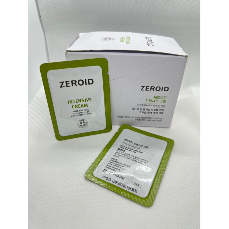 🔥แท้🔥พร้อมส่ง🔥Zeroid Intensive cram/Lotion Sample 2 ml./tester Zeroid Intensive lotion ซอง 2 ml.